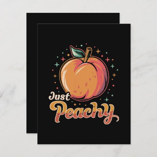 Just peachy note card