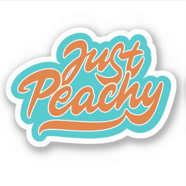 Just Peachy Sticker (Front)