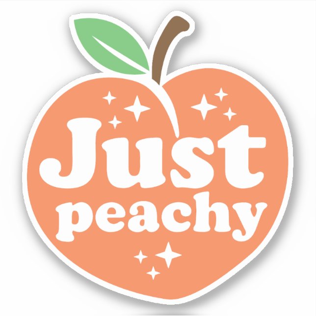 Just peachy sticker (Front)