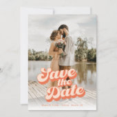 Just Peachy Wedding Save the Date (Front)