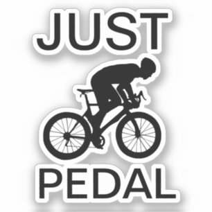 Just Pedal Sticker