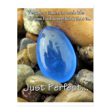 Sea Glass Post Just Perfect Blue