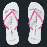 just personalizable flip flops<br><div class="desc">Customizable Flip Flops as a gift for the bridal couple or as a guest present at your wedding.</div>