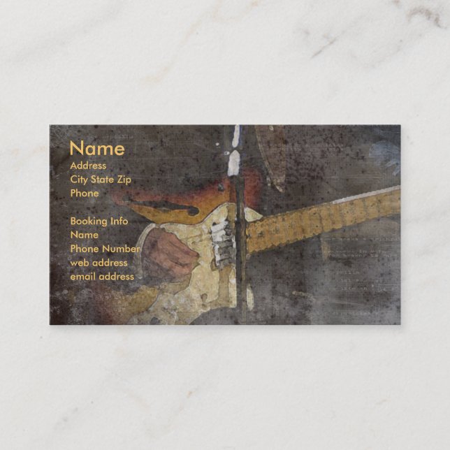 Just Pickin' Business Card (Front)