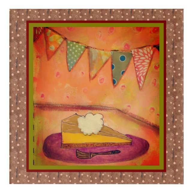 Just Pie Acrylic Wall Art (Front)