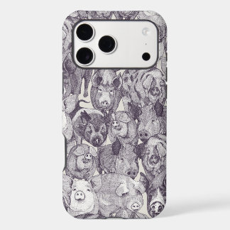 just pigs mulberry strong white iPhone 17 pro max case