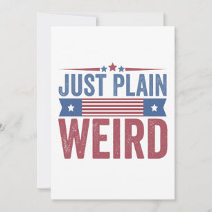 Just Plain Weird American Flag Election Kamala Invitation