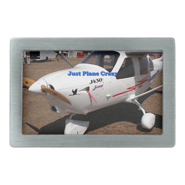 Just plane crazy: Jabiru ultralight Belt Buckle (Front)
