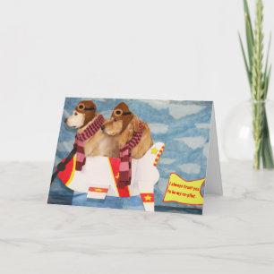 Just Plane Golden Friendship Letterpress Thank You Card