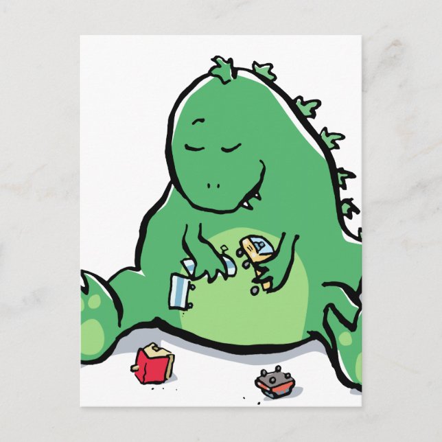 just playing - big postcard (Front)