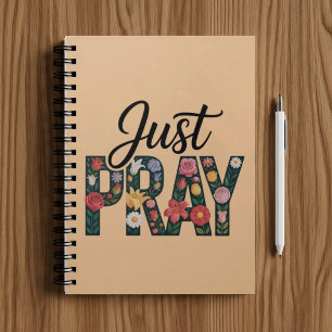 Just Pray. Christian faith notebook 