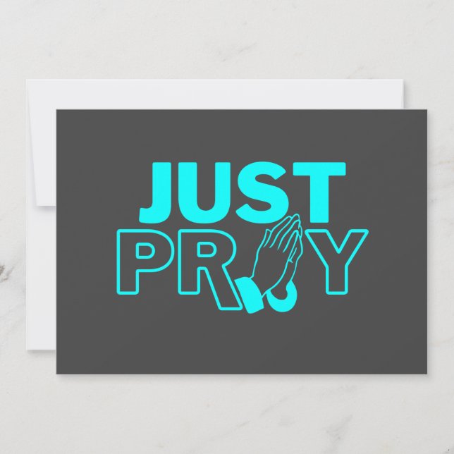 Just Pray Invitation (Front)