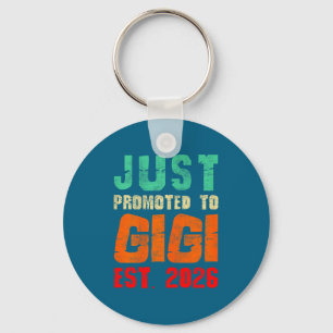 Just promoted to gigi est 2026 vintage grandma 26 keychain