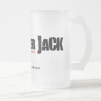 "Just Pure Rock" logo drinkware Frosted Glass Beer Mug