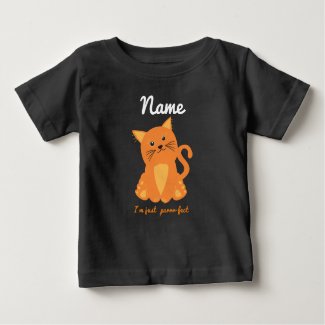 Just Purrfect Cute Quote With Orange Kitten