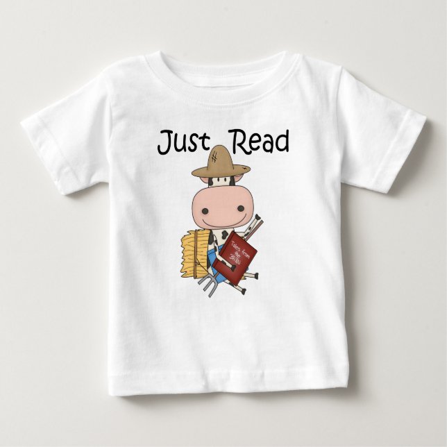 Just Read Baby T-Shirt (Front)
