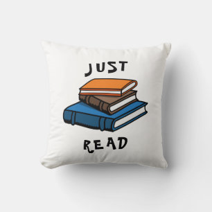 Just Read Throw Pillow