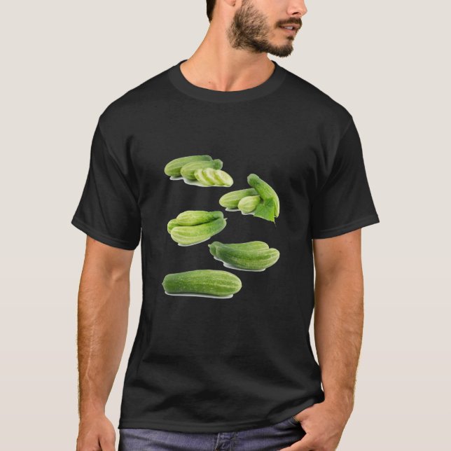 Just Really Like Cucumbers Cucumber Pickle Vegetab T-Shirt (Front)
