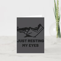 Just Resting My Eyes Funny Recliner Father's Day D