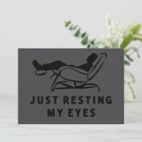 Just Resting My Eyes Funny Sarcastic Dad Joke