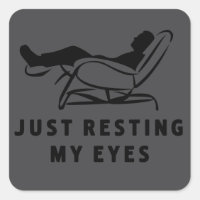 Just Resting My Eyes Funny Sarcastic Dad Joke