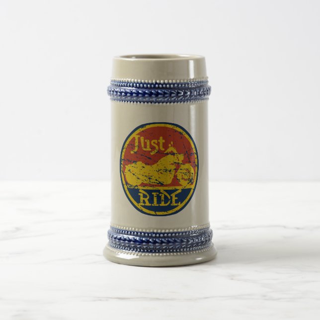 Just Ride Beer Stein (Center)