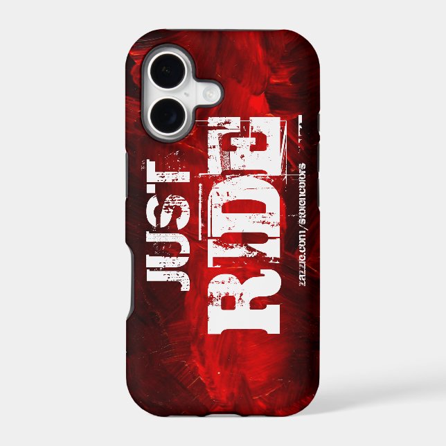Just Ride Iphone Case (Back)