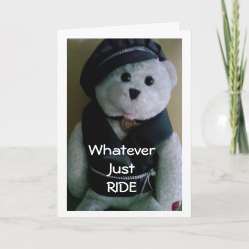 JUST RIDE IT IS YOUR BIRTHDAY AFTER ALL CARD