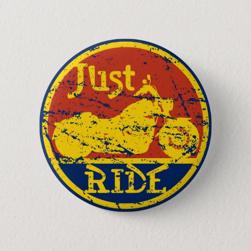 Just Ride Motorcycle Logo Pin