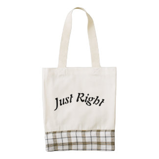 Just Right Zazzle HEART Tote Bag