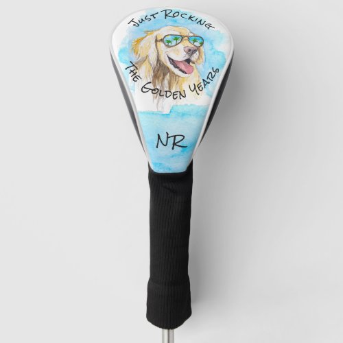 Just Rocking The Golden Years Funny Pun Retirement Golf Head Cover