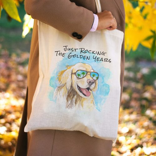 Just Rocking The Golden Years Funny Pun Retirement Tote Bag