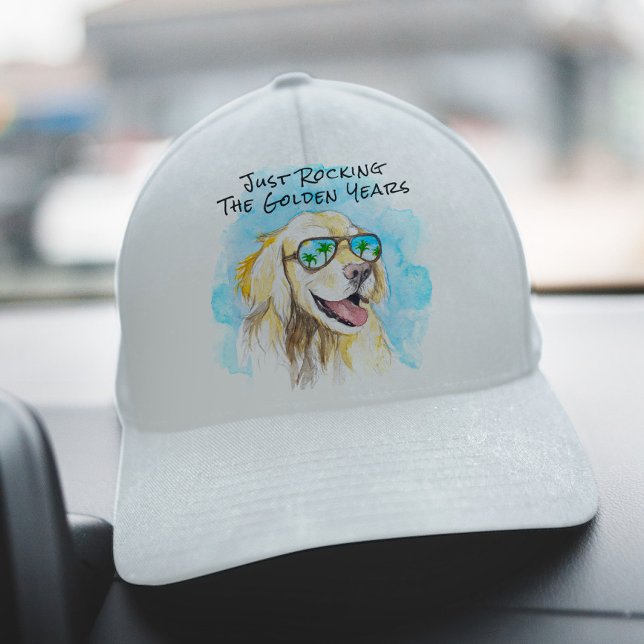 Just Rocking The Golden Years Funny Pun Retirement Trucker Hat (Creator Uploaded)