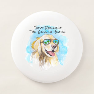 Just Rocking The Golden Years Funny Pun Retirement Wham-O Frisbee