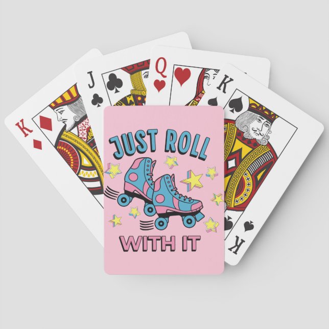 Just roll with it poker cards (Back)