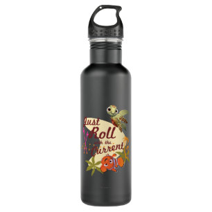 Just Roll with the Current Water Bottle