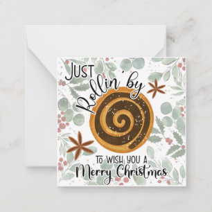 just Rollin by to wish you a merry Christmas Note Card