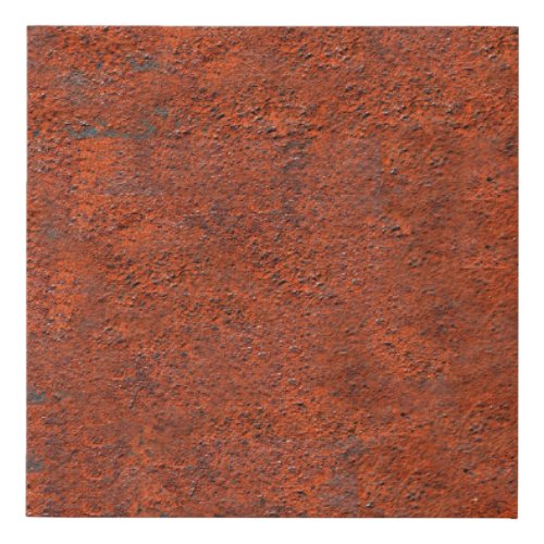 Just rust rust rusted iron metal faux canvas print