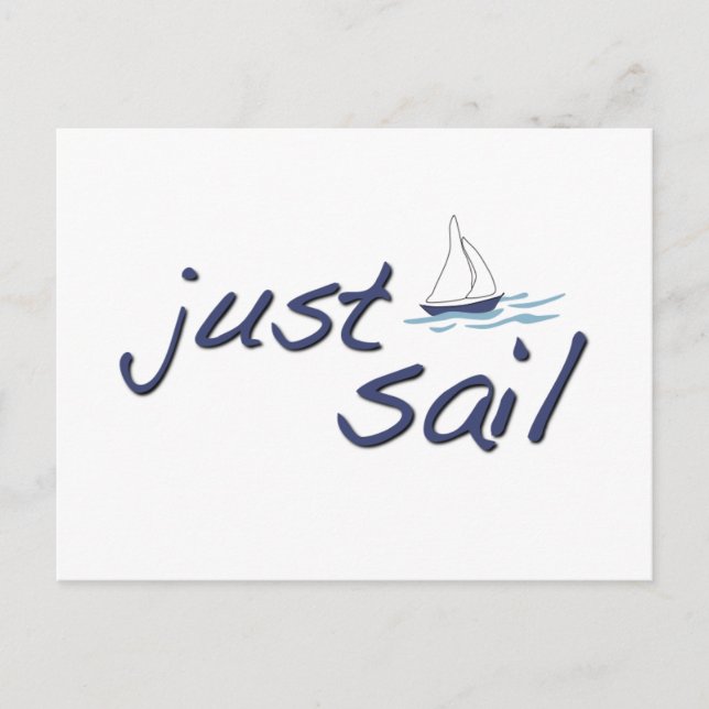 Just Sail Postcard (Front)
