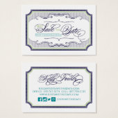 Just Save the Date business card (Front & Back)