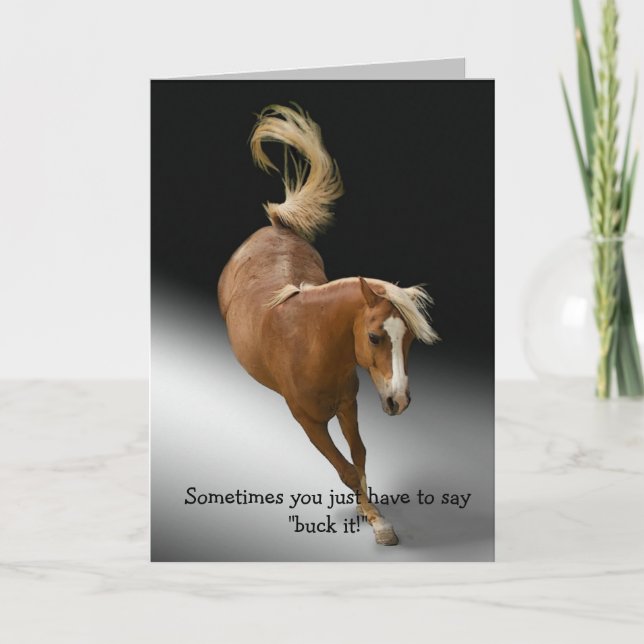 Just Say Buck it Retirement Card (Front)