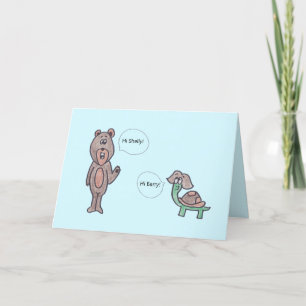 Just Say Hello Pun Card