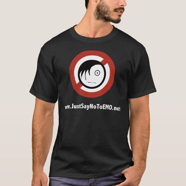 Just Say No To EMO.net T-Shirt Black (Front)