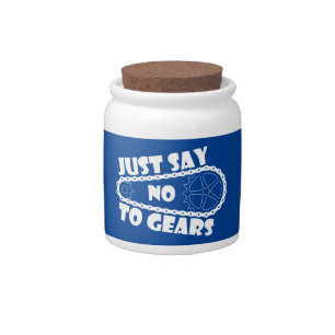 Just Say No To Gears Candy Jar
