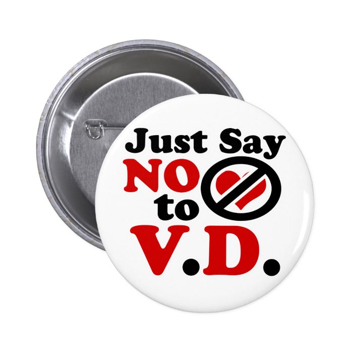 Just Say no to Valentines day Buttons