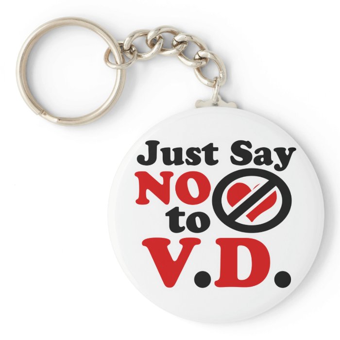 Just Say no to Valentines day Keychain 