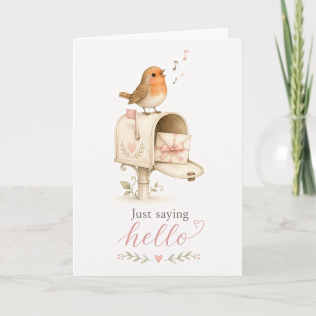 Just Saying Hello Thinking of You Card (Front)