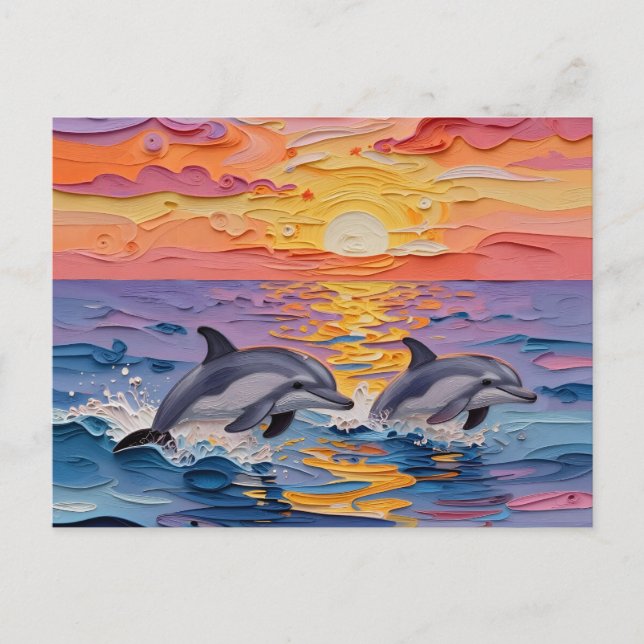 Just Saying Hi | Keeping i Touch Tropical Vacation Postcard (Front)