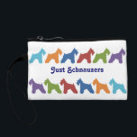 Just Schnauzers Change Purse<br><div class="desc">Just Schnauzers Cosmetics Bag
Any girl that loves Mini Schnauzers will love this colorful silhouettes of Schnauzers cosmetic bag.</div>
