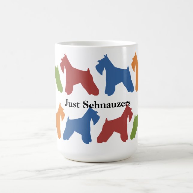 Just Schnauzers Coffee Mug (Center)